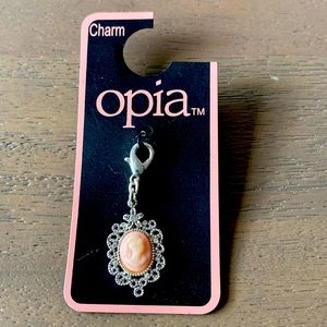 NWT pink cameo bracelet charm